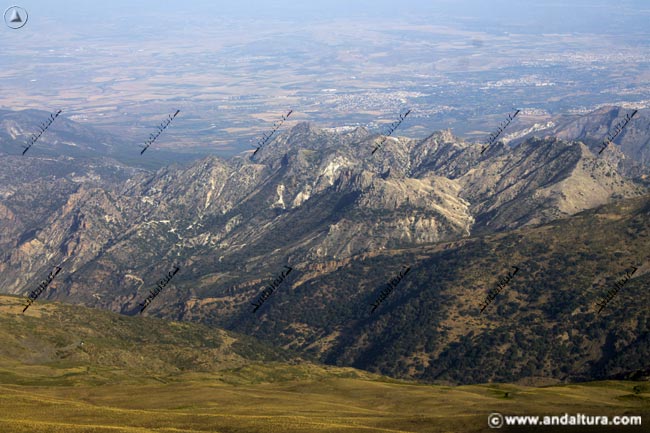 Los Alayos y la Vega de Granada desde la Integral de Sierra Nevada