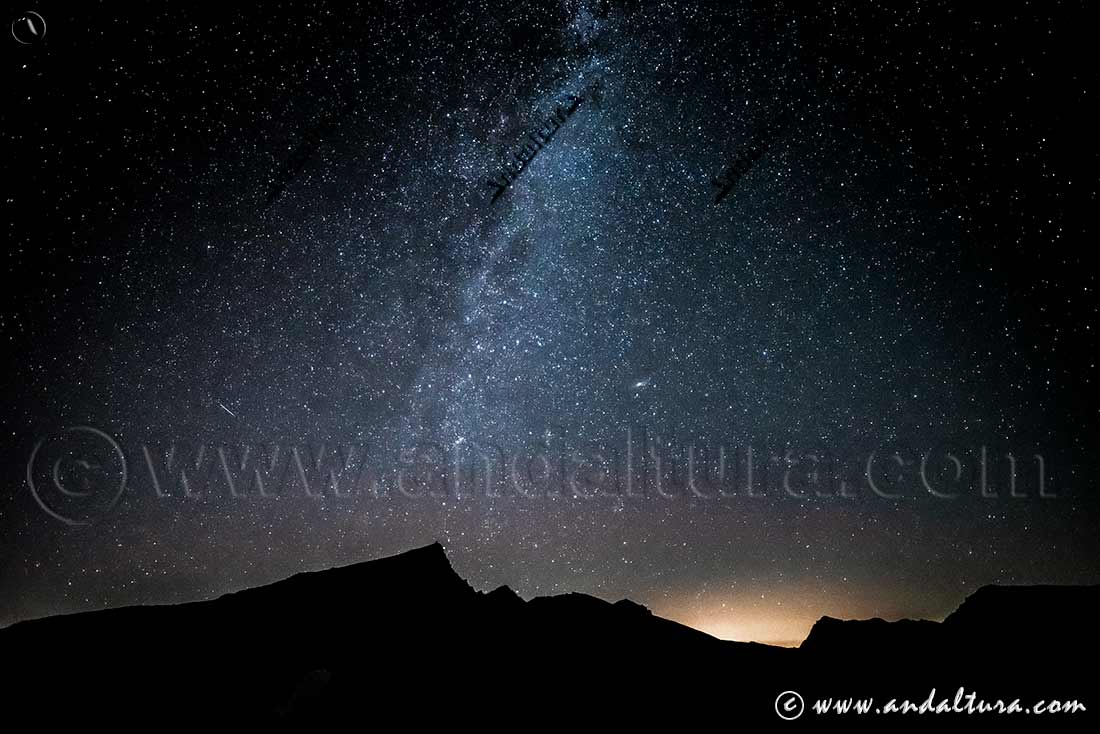 Vía Láctea y Lluvia de estrellas Perseidas en los Colosos de Sierra Nevada: Veleta - Alcazaba y Mulhacén