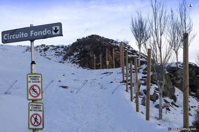 Circuito de Fondo en la Estación de Esquí Sierra Nevada