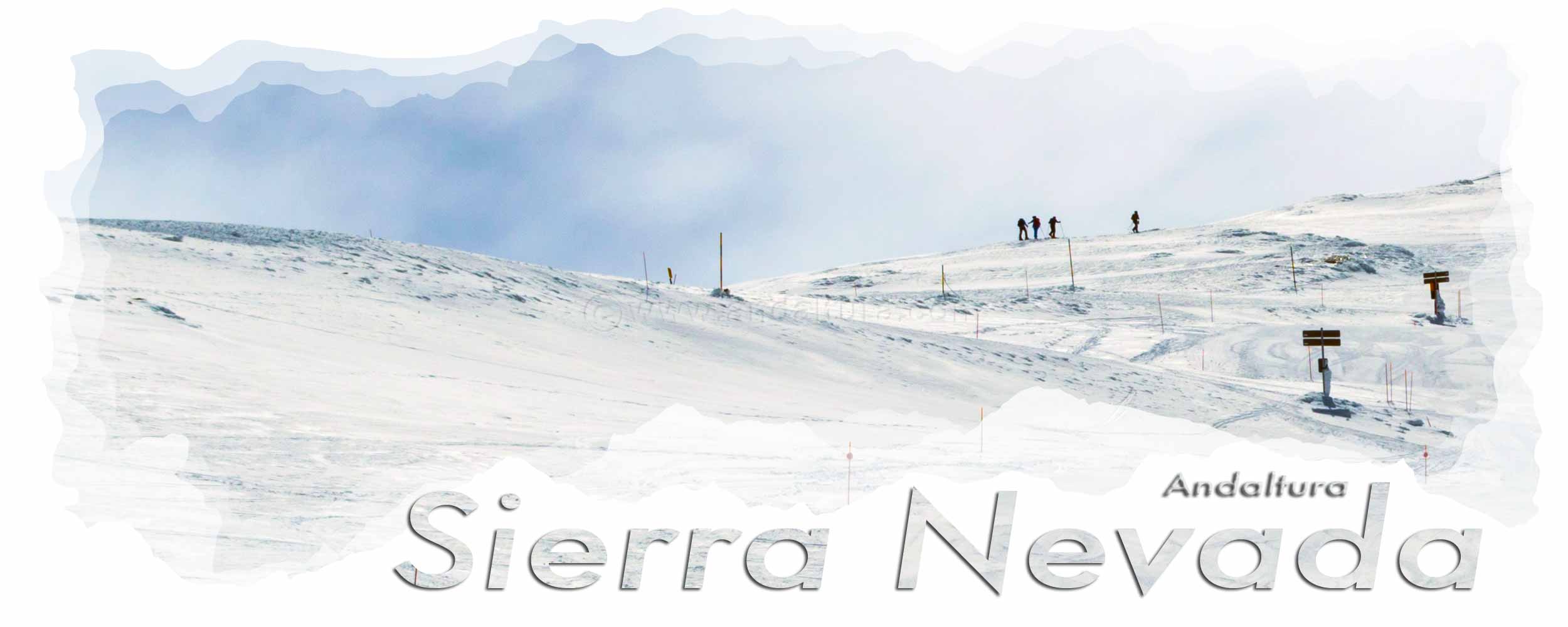 Ascendiendo al Veleta - Cabecera Actividades Invernales en la Estación de Esquí Sierra Nevada