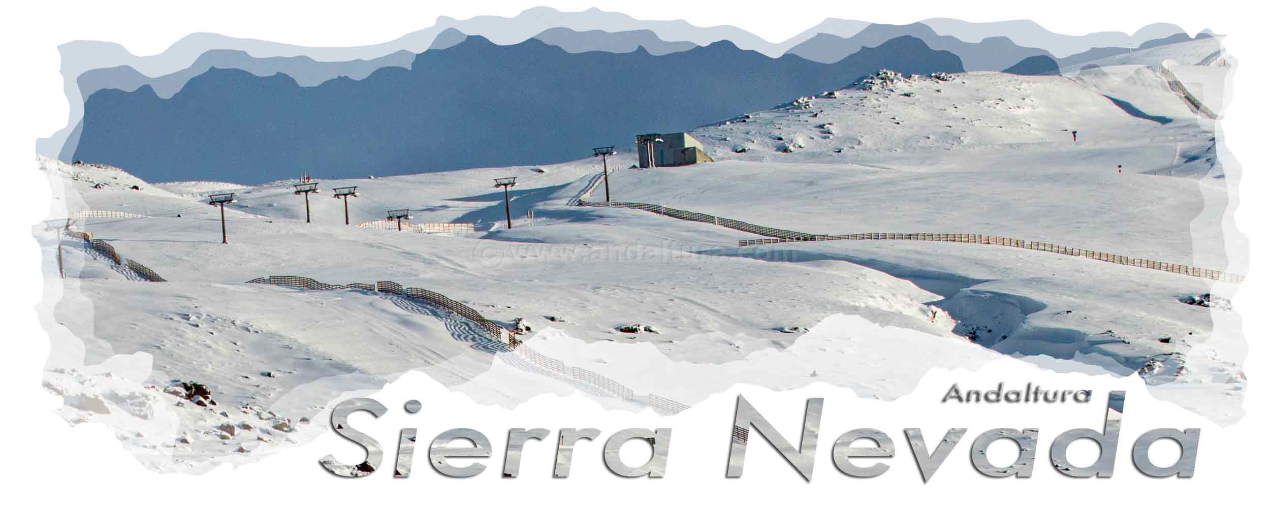 Telesilla Virgen de las Nieves y pistas - Área Cauchiles - Parador Estación de Esquí Sierra Nevada
