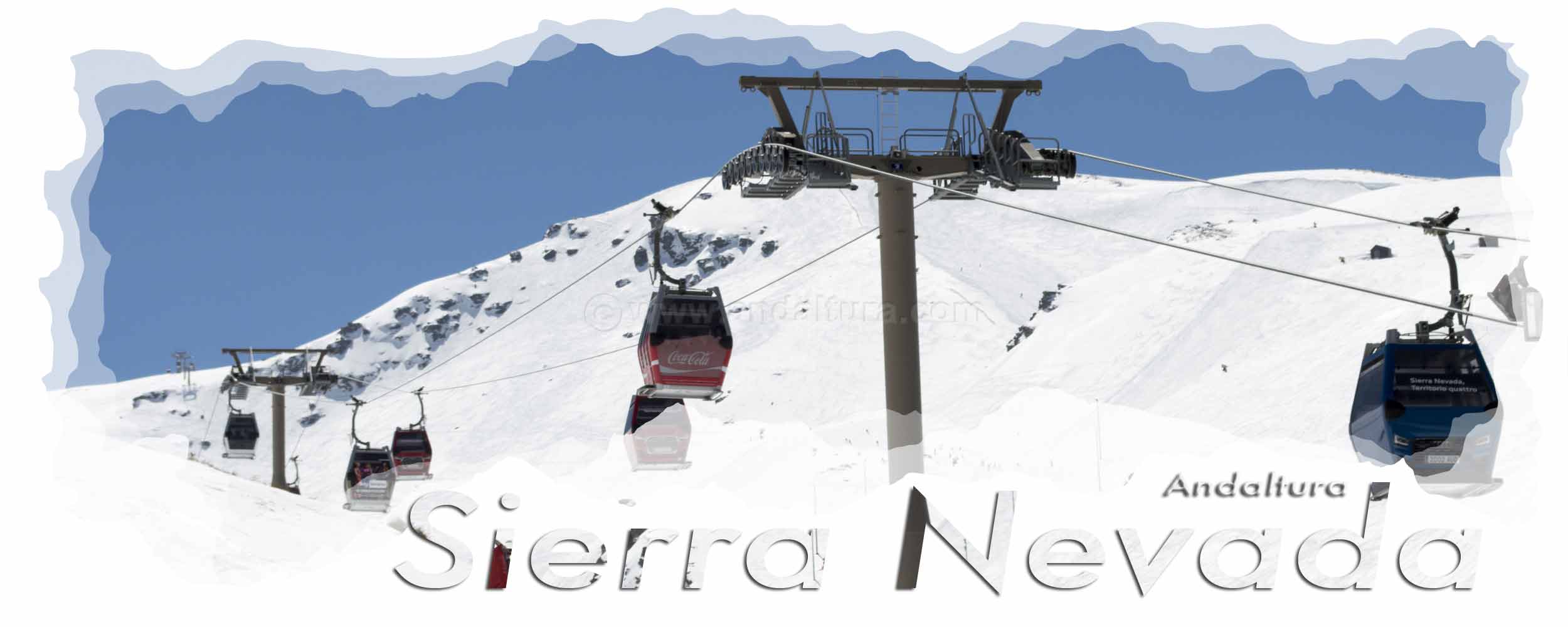 Telecabinas en Sierra Nevada - Cabecera Remontes de la Estación de Esquí Sierra Nevada