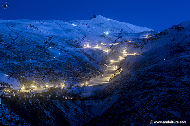 Pistas para la práctica del Esquí Nocturno en Sierra Nevada