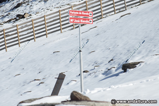 Señalización piistas de esquí del Área Cauchiles – Parador