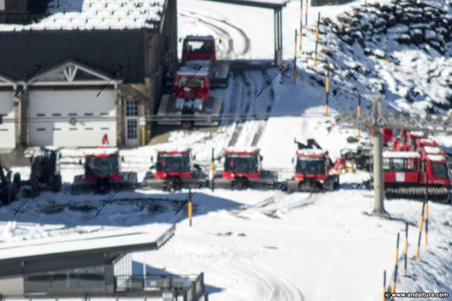 Medios mecánicos para el tratamiento y mejora de las pistas de Esquí de Sierra Nevada