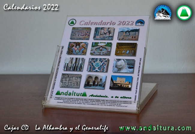 Anuncio Calendarios caja CD de la Alhambra y el Generalife