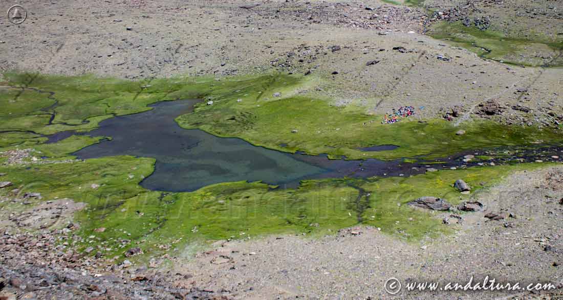 Grupo de Senderistas en las rutas guiadas por Sierra Nevada y sus Lagunas - Laguna Hondera - Cañada de Siete Lagunas