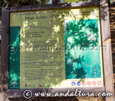 Cartel Refugio de Ubeire - Fuente El Rosal