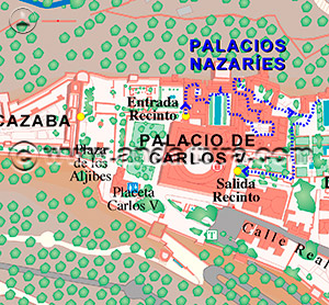Accede sobre el Mapa de la Alhambra para conocer los Turnos y Combinaciones en el primer turno