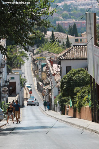 Zona alta de la calle Antequeruela Baja