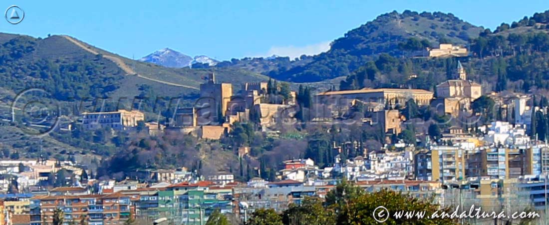 La Alhambra y la ciudad de Granada desde la Vega