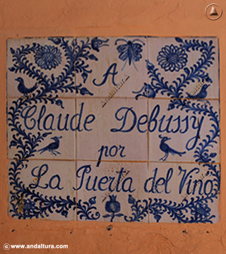 Placa Conmemorativa de la Alhambra a Claude Debussy