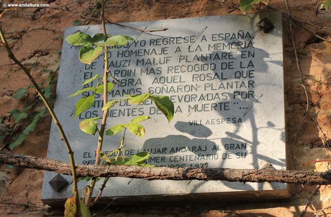 Placa Conmemorativa de la Alhambra a Fauzi Maluf - Francisco Villaespesa