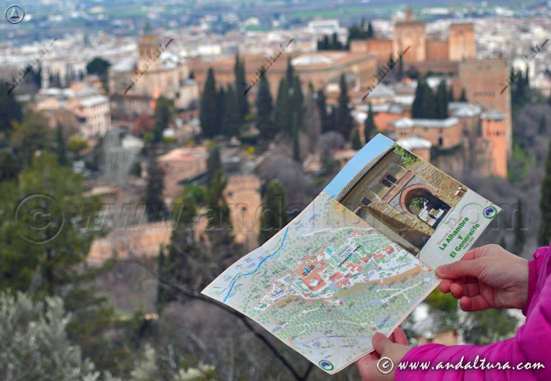 Plano-Guía de la Alhambra y el Generalife