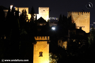 Torres de la Alhambra desde el Generalife