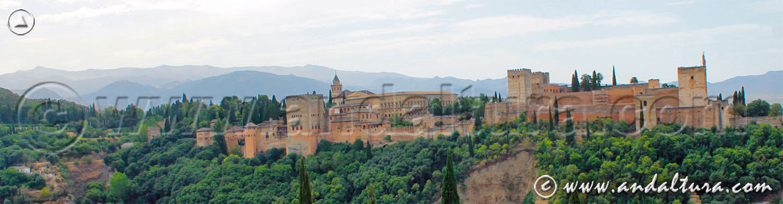 Conjunto Monumental de la Alhambra desde el Mirador de San Nicolás