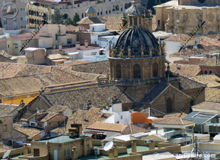 Iglesia de San Justo y Pastor desde la Torre de la Vela de la Alhambra