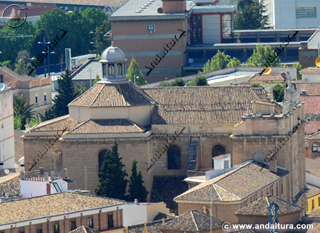 Iglesia de San Felipe Neri desde la Torre de la Vela de la Alhambra