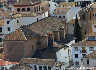 Iglesia de San José desde la Torre de la Vela de la Alhambra