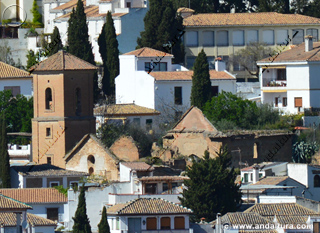 Iglesia de San Luis desde la Torre de la Vela de la Alhambra