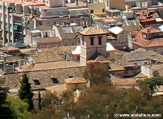 Iglesia de San Matías desde la Torre de la Vela de la Alhambra