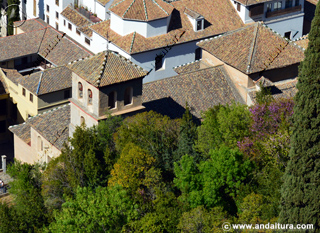 Iglesia de San Pedro y San Pablo desde la Torre de la Vela de la Alhambra