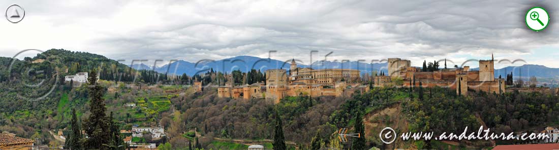La Alhambra y el Generalife desde el Mirador de San Nicolás
