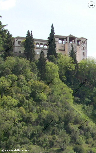 Torre de Ismail y Pabellón Norte del Palacio del Generalife desde el Sacromonte