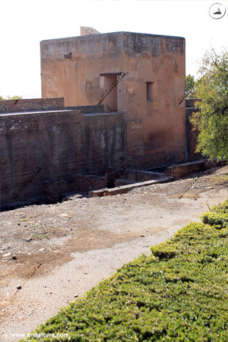 Torre del Capitán desde el Paseo de los Cipreses en la Medina