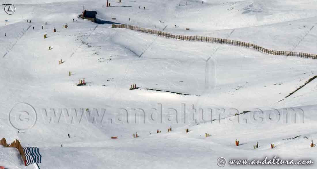 Cañones de nieve en las Pistas de Esquí de Sierra Nevada