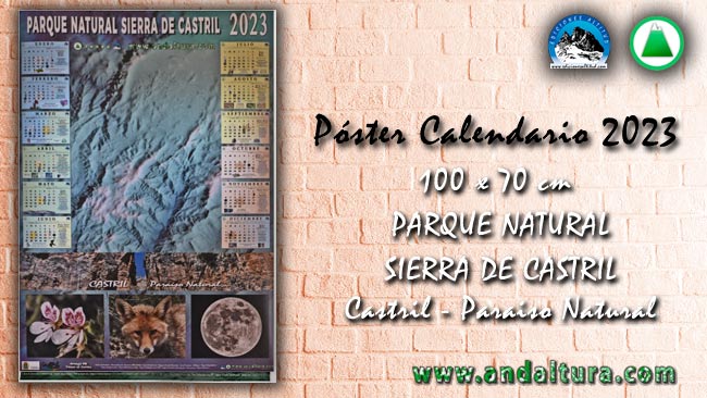 Modelo del Calendario de Gran Formato del 2023 de Castril y del Parque Natural Sierra de Castril