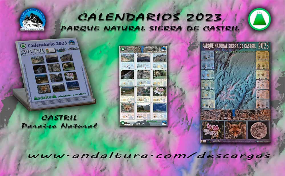 Calendarios 2023 sobre Castril - Paraiso Natural - y el Parque Natural Sierra de Castril