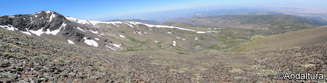 Cuenca Glaciar de los Lavaderos desde las proximidades del Puntal de Juntillas