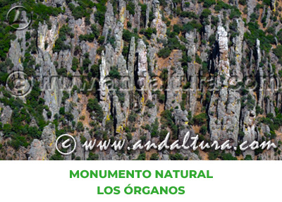 Espacios Naturales de Jaén: Monumento Natural Los Órganos de Despeñaperros
