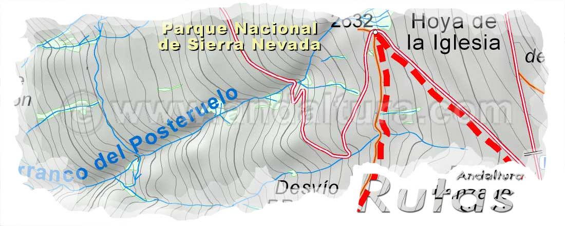 Cabecera con el Mapa de la Ruta desde la Hoya del Portillo al Alto del Chorrillo por el PR-A 26
