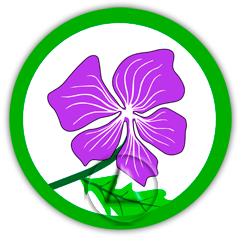 Logo flores violetas - Catálogo flora de Andalucía de Andaltura