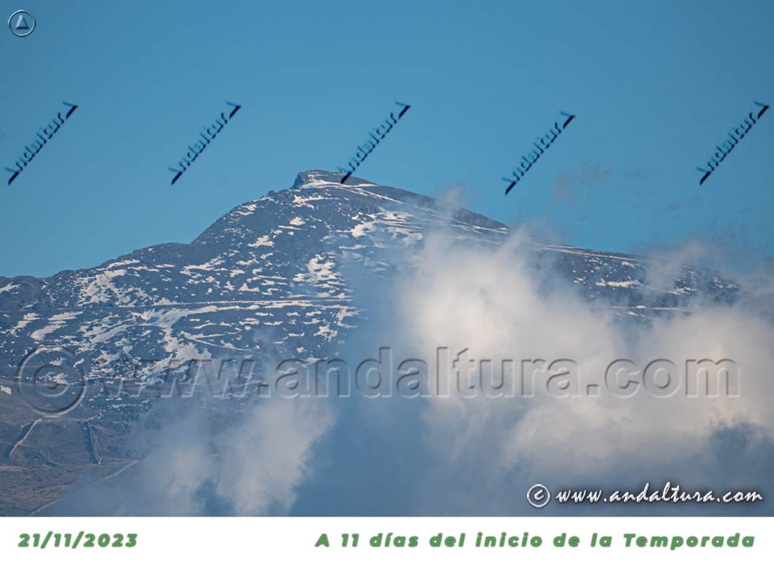 Veleta el 21//11/2023 a 11 días del comienzo de la Temporada de Esquí en Sierra Nevada