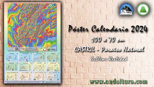 Anuncio Calendario 2024 Gran Formato Sublime Realidad Sierra de Castril, Sierra de Cazorla Segura y las Villas, Geoparque Granada y La Sagra