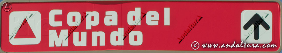 Pista de esquí Copa del Mundo Sierra Nevada: Señal dirección