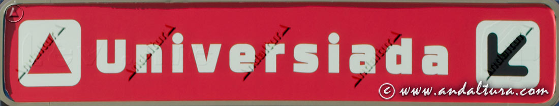 Pista de esquí Universiada Sierra Nevada: Señal dirección