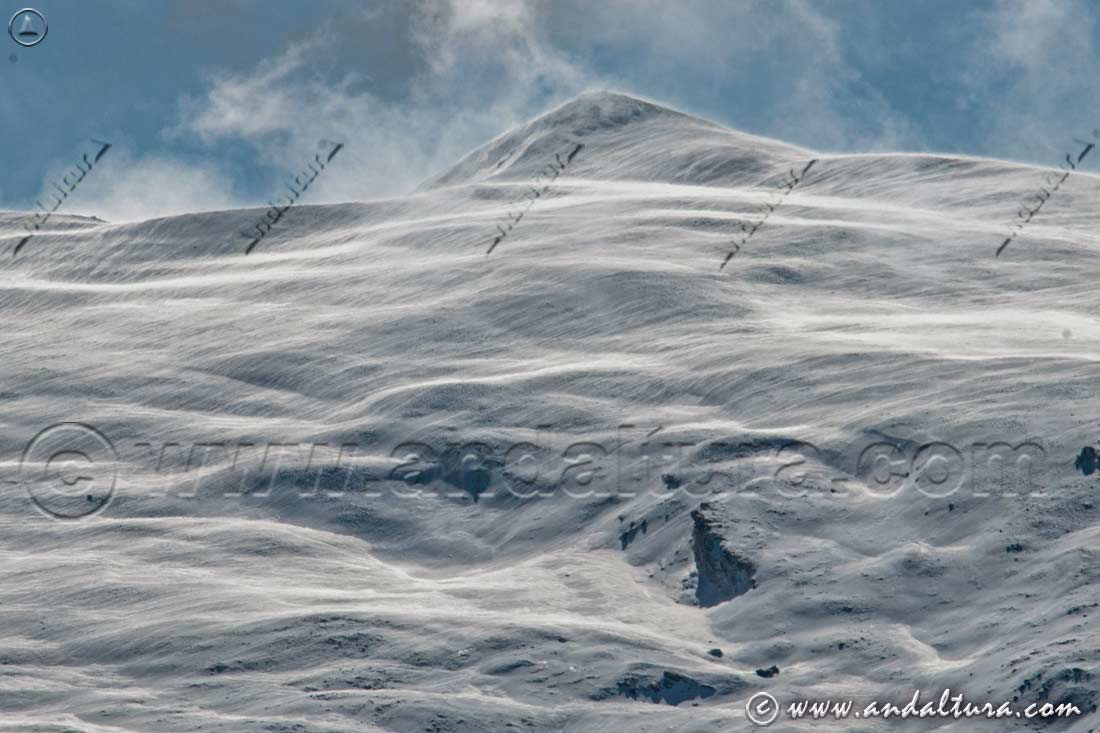 Rachas de Viento-nieve en el Cerro del Caballo