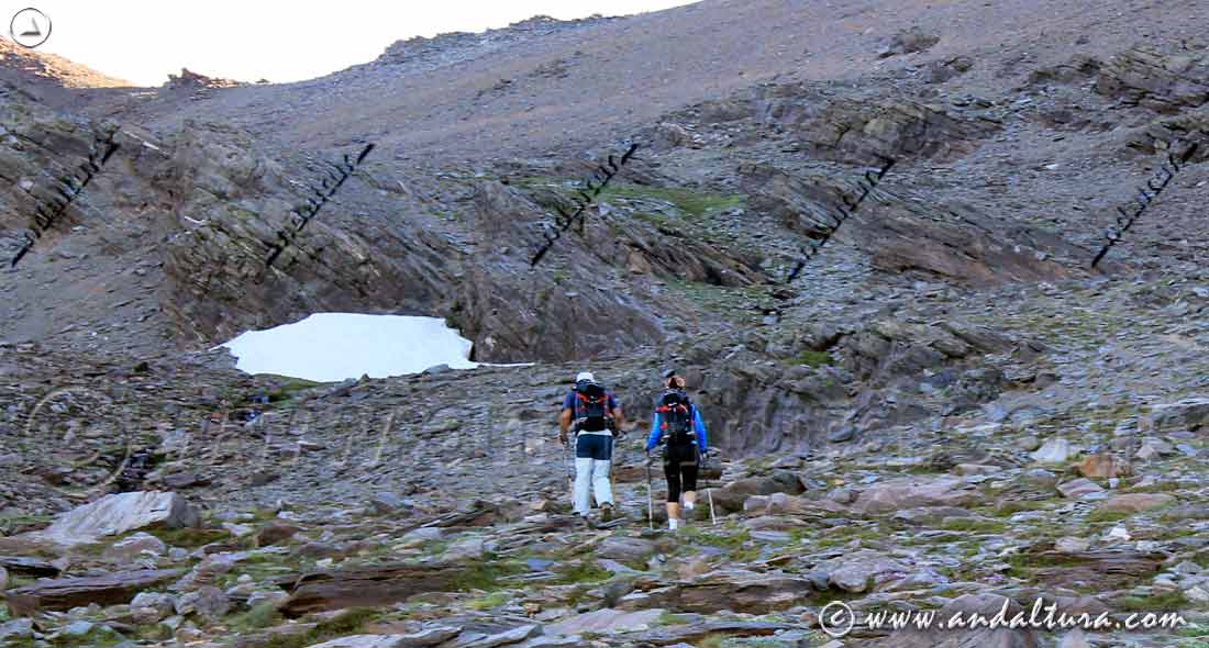 Comienzo de la Ruta por el río del Mulhacén desde el Refugio Poqueira - Parque Nacional Sierra Nevada
