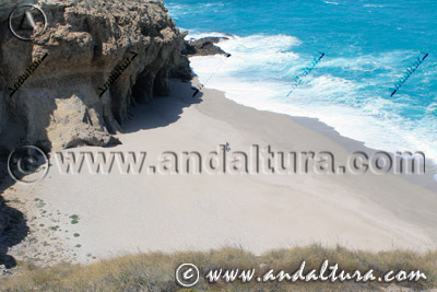 Accesos a nuestros contenidos sobre la Playa de las Salinicas en Carboneras