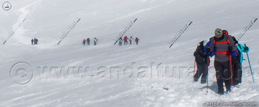 Ruta invernal al Chullo desde el Puerto de la Ragua