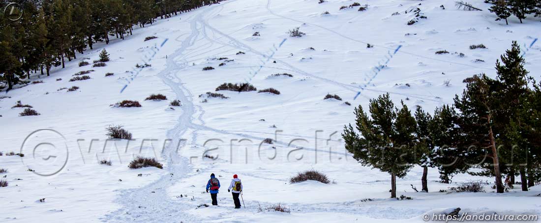 Ruta invernal al Chullo desde el Puerto de la Ragua