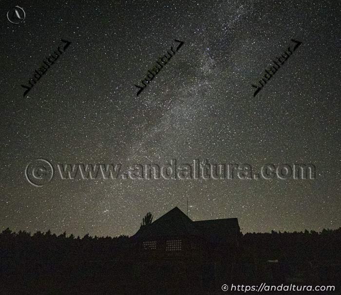 Vía Láctea en el Puerto de la Ragua, bajo el Albergue