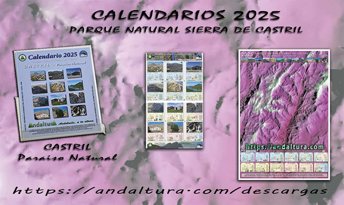 PDF de los distintos formatos de Calendarios, Carteles y Pósters sobre Castril y el Parque Natural Sierra de Castril