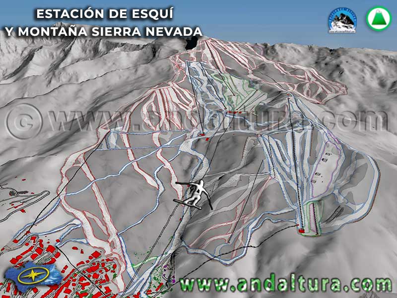 PDF de la Guía de Pistas de la Estación de Esquí Sierra Nevada