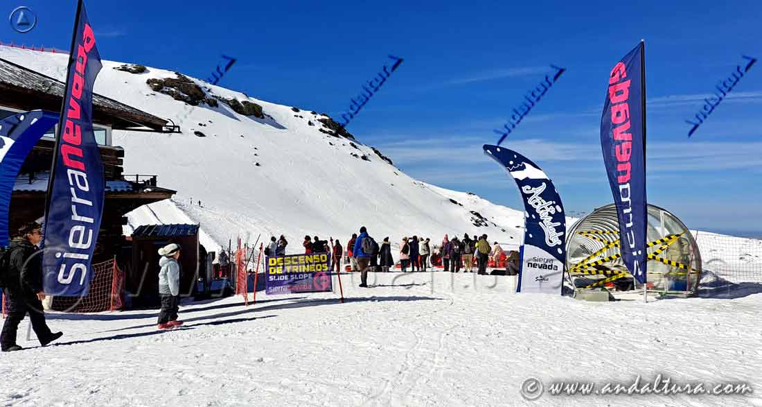 Actividades para visitantes en el Área Borreguiles: Descenso de trineos y Slide Slope