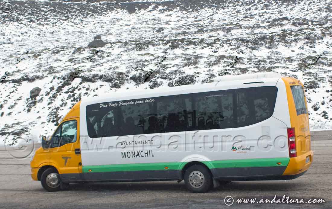 Autobús urbano en Sierra Nevada - Recorrido por la Urbanización de la Estación de Esquí Pradollano